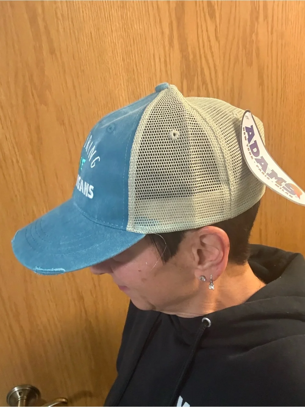 Adams Turquoise and Tan 'I'll Bring the Shenanigans' Trucker Hat